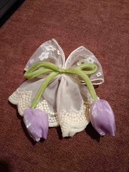 Women > Hair Accessories | Pretty Purple Tulips Bow Hair  display picture 1