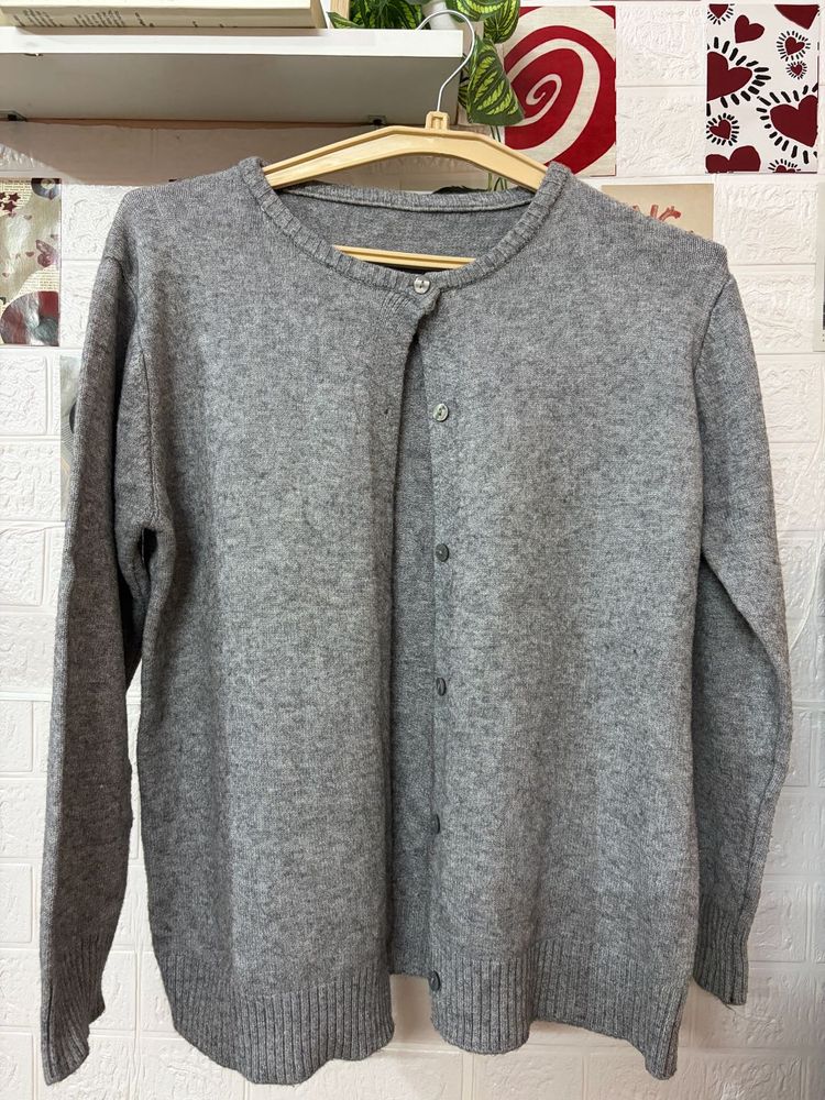 Classic Grey Cardigan