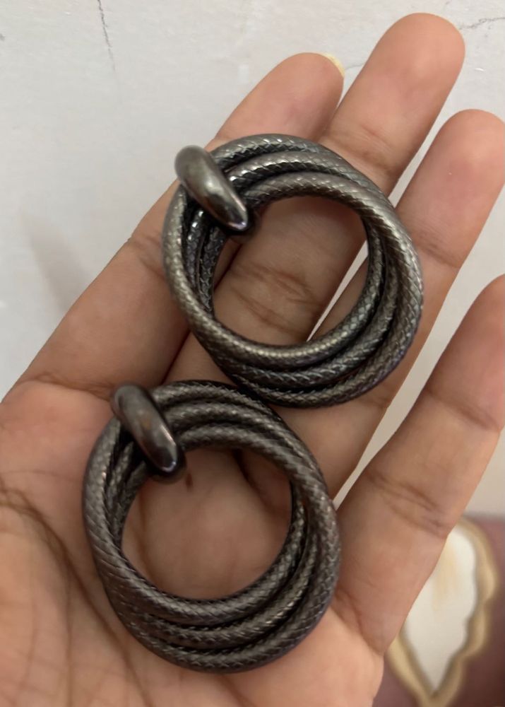 Snake Twist Hoop Earrings