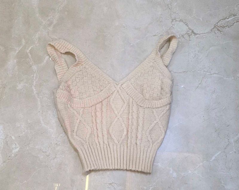 Knitted Crop Tank Top