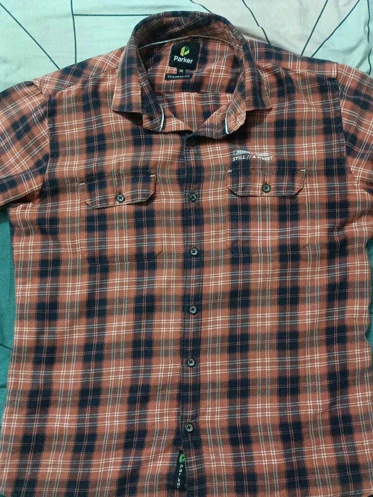 Men's Plaid Button-Down Shirt