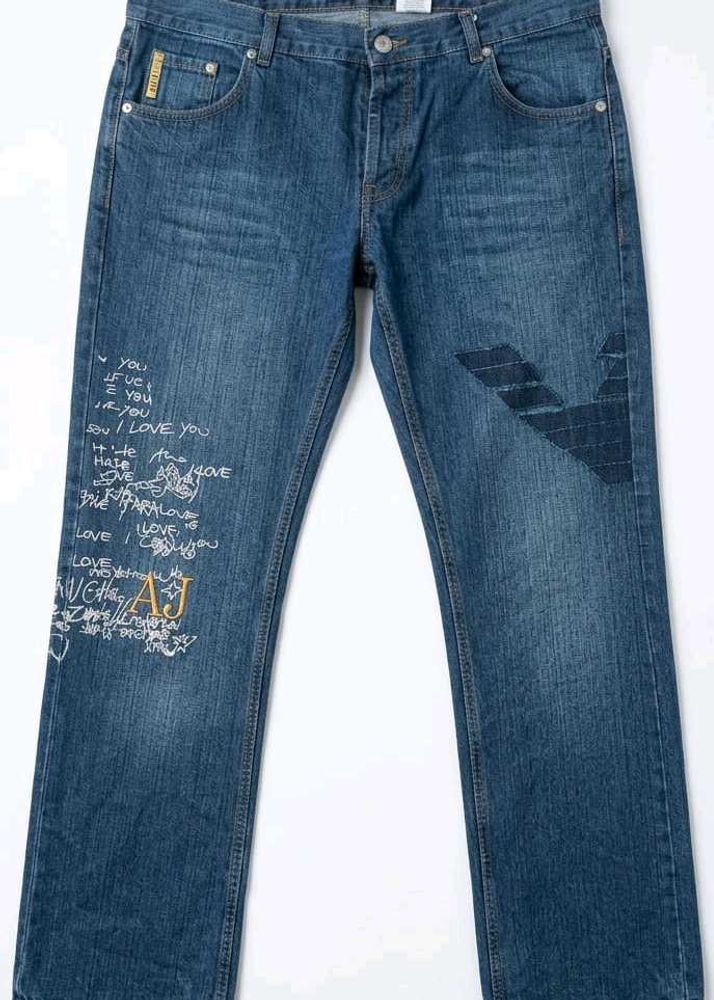 0G Armani Jeans with Graffiti Design