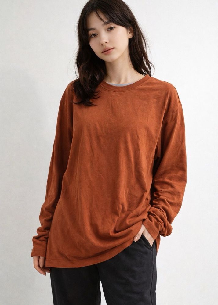 BROWN Classic Long Sleeve T-Shirt