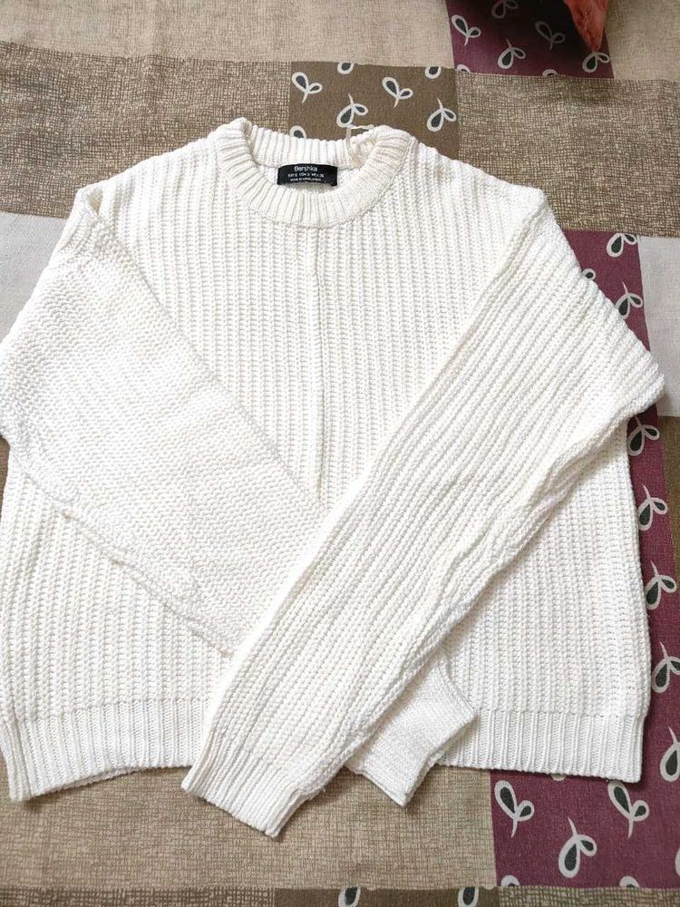 White Knit Sweater