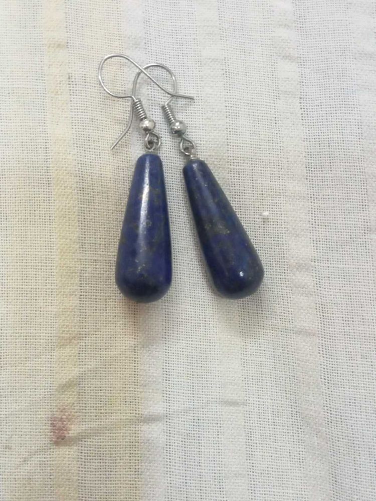Afghanistan lapis lazuli Teardrop Earrin