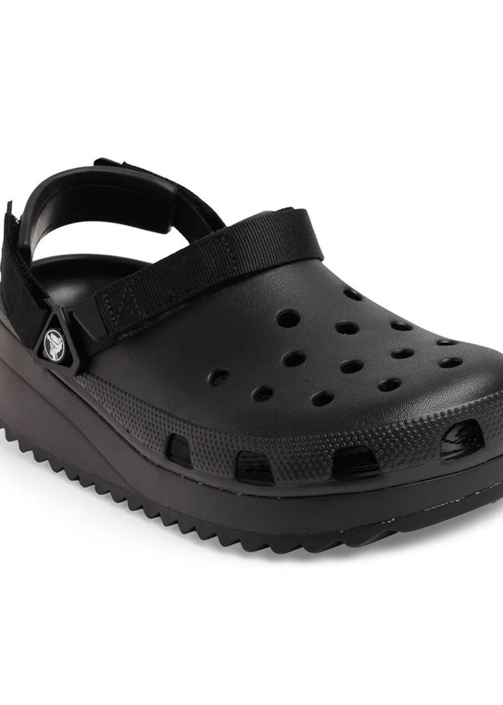 Black Crocs Platform Clog