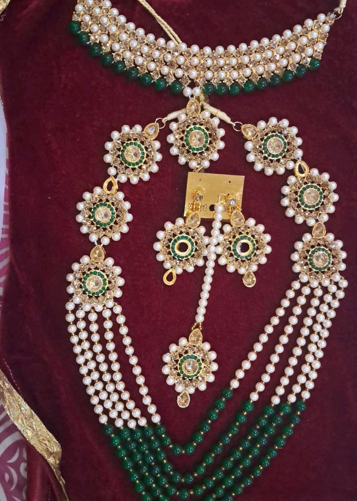 🥰Beautiful bottle green Colour Rani Haar