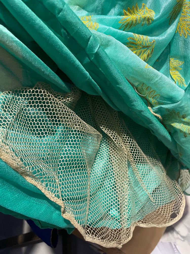 Teal Ethnic Dress long frock