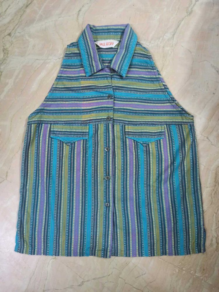 Vintage Paul Ropp Sleeveless Shirt (Halter neck)