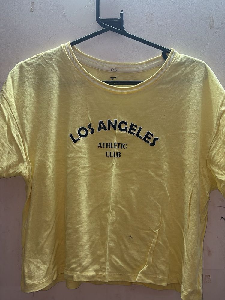 Yellow Los Angeles Athletic Club T-Shirt