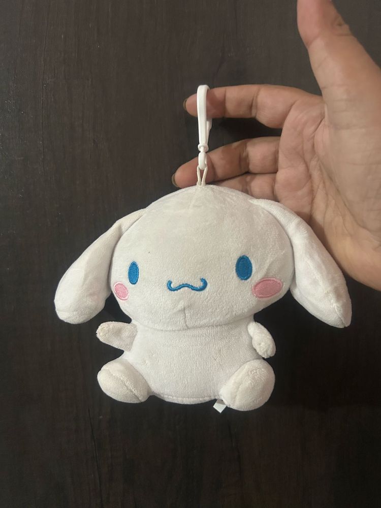 Cinnamoroll plush keychain from Sanrio with long