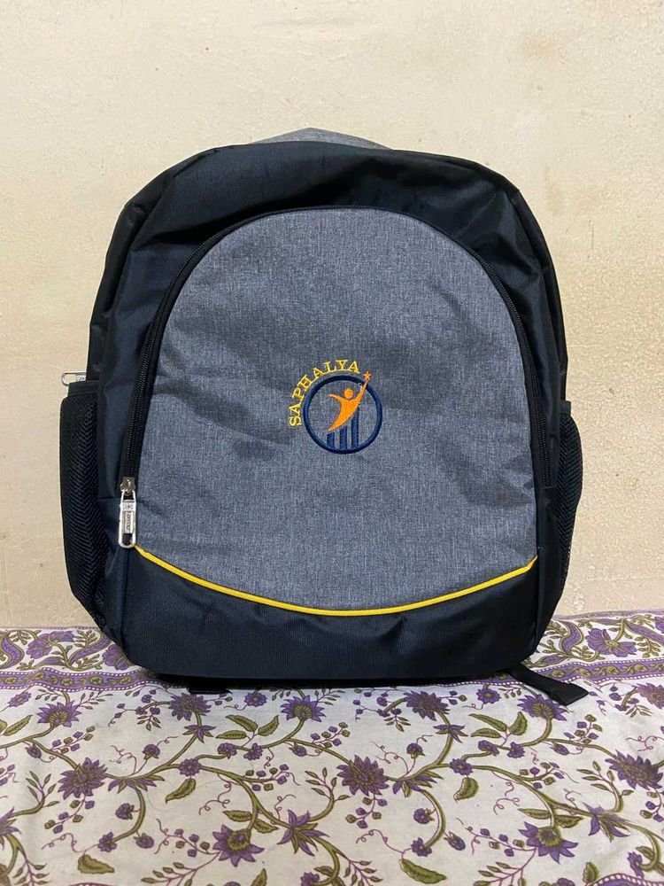 Stylish Grey &amp; Black Backpack new not used