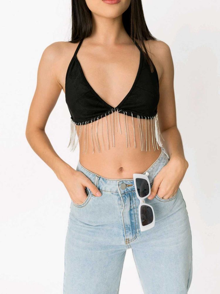 rhinestone bralette