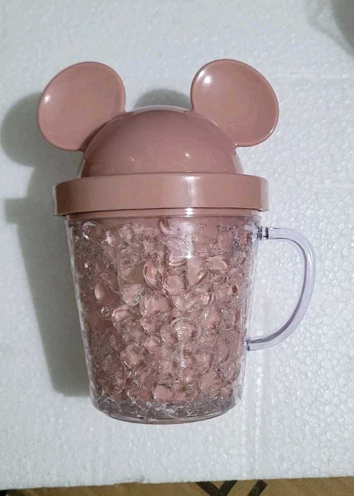 Cute Mickey Mouse Cup with Straw