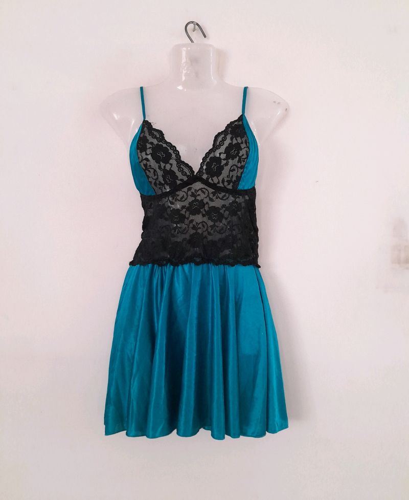 Cyan Laced Dress (Women's)