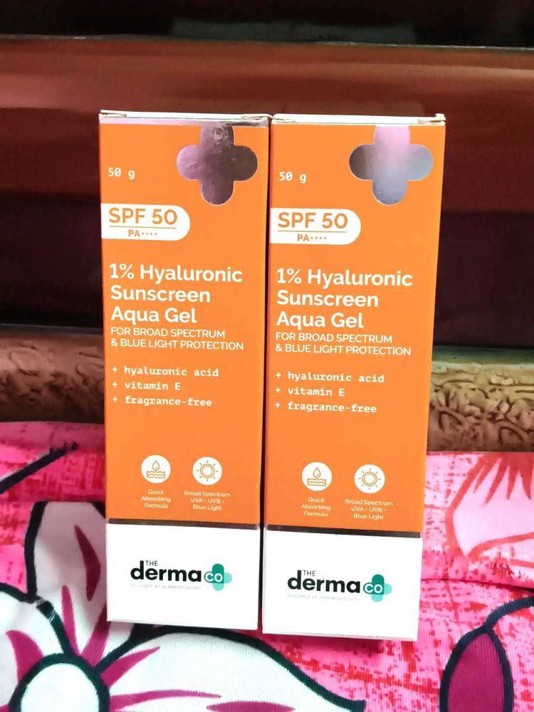 Pack of 2 The Derma Co 1% Hyaluronic Sunscreen Oil
