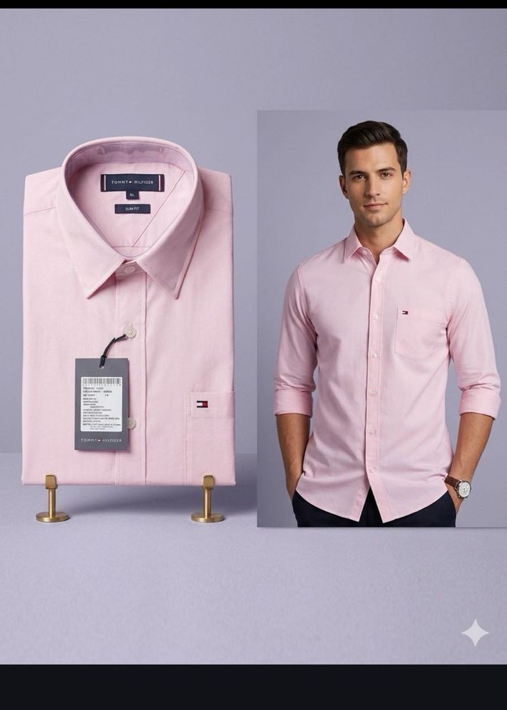 Tommy Hilfiger Pink Oxford Shirtnewwdtsg
