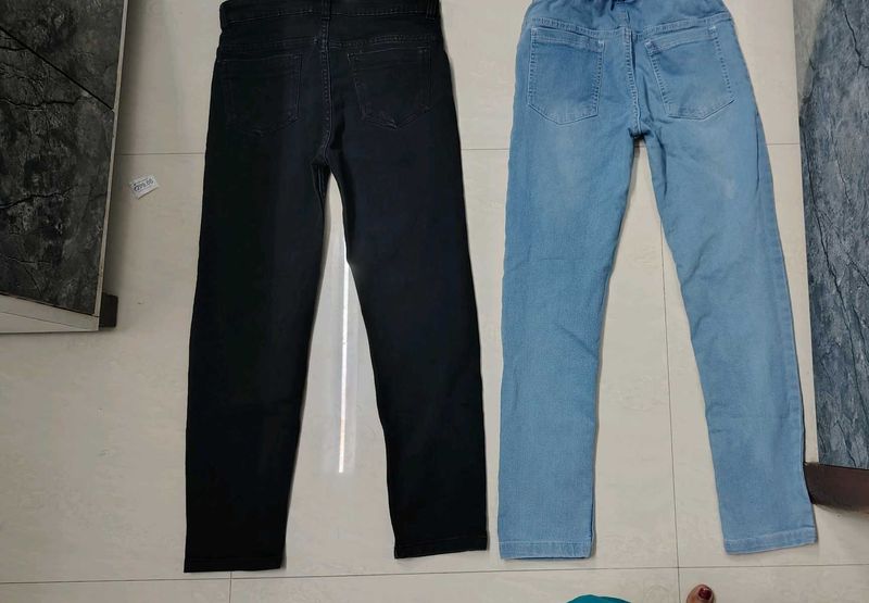 Classic Denim Jeans - Black &amp; Blue