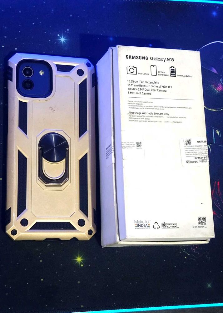 Samsung Galaxy A03 with Bill Box