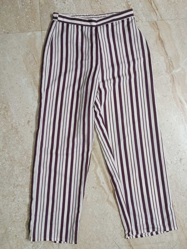 Striped Wide Leg Pants