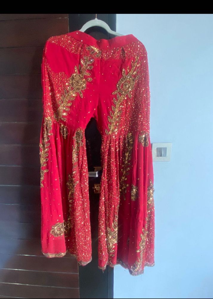 Red &amp; Gold Ethnic Palazzo Pants