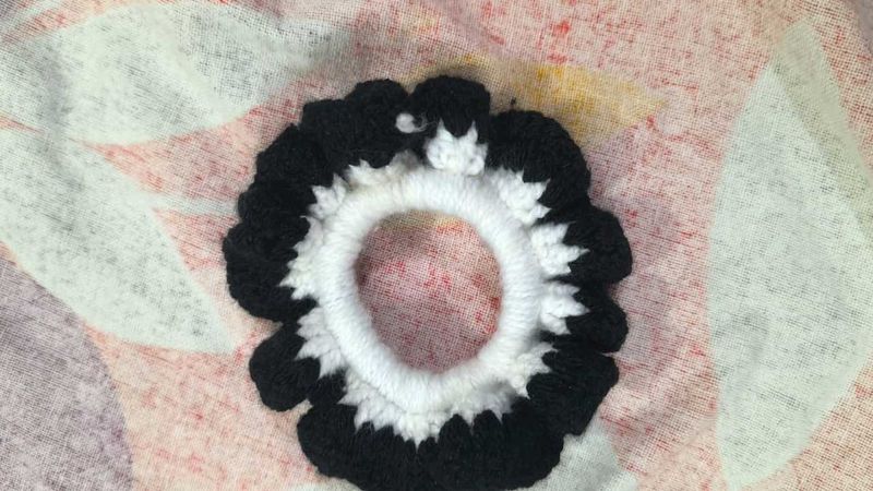 Handmade Crochet ruber band, mobile sling nd