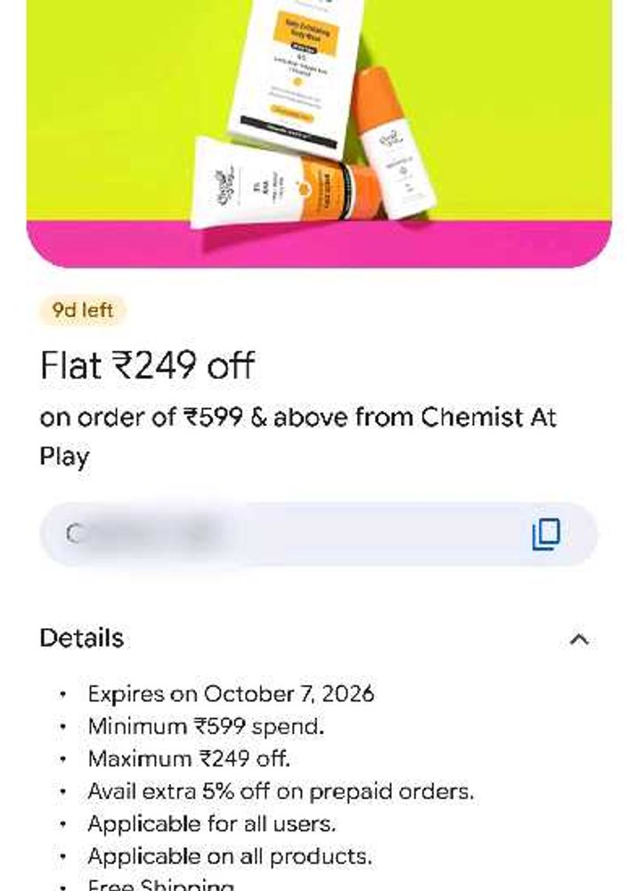 Chemist At Play Skincare coupan code