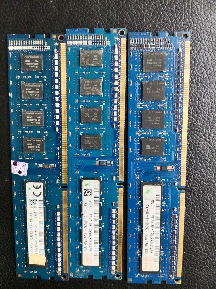 Computer RAM ddr3 2gb 3stick fix price