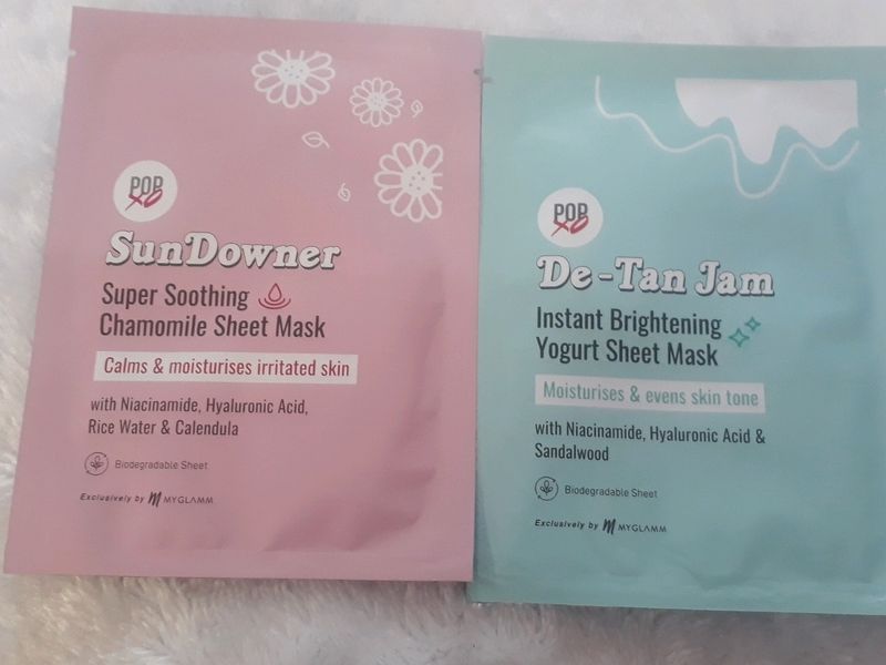 Myglamm popxo Sheet mask Combo 2