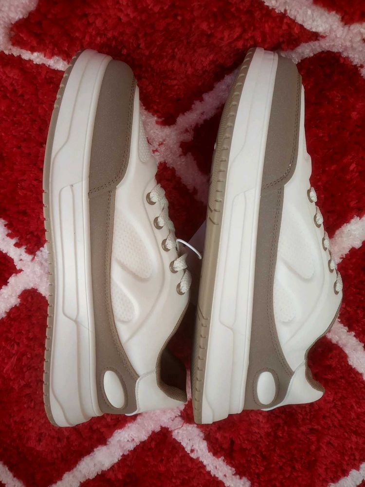 Men Casual White Platform Sneakers