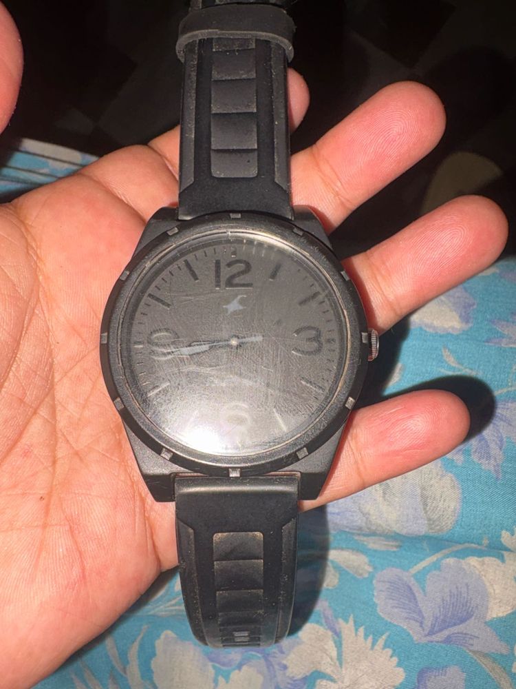 Fastrack Black Analog Watch