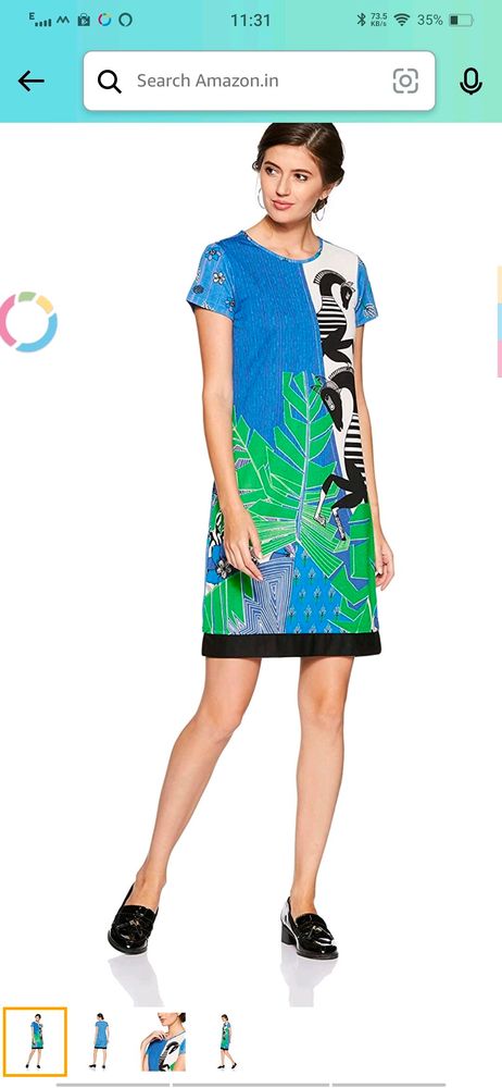 Funky Graphic Print Dress.