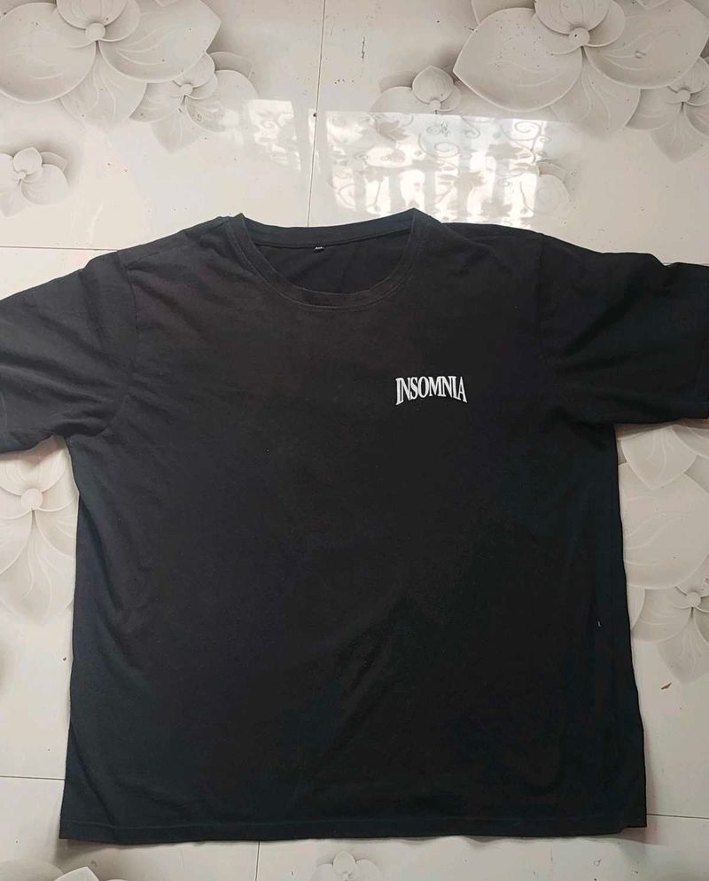 Black Insomnia Graphic T-Shirt