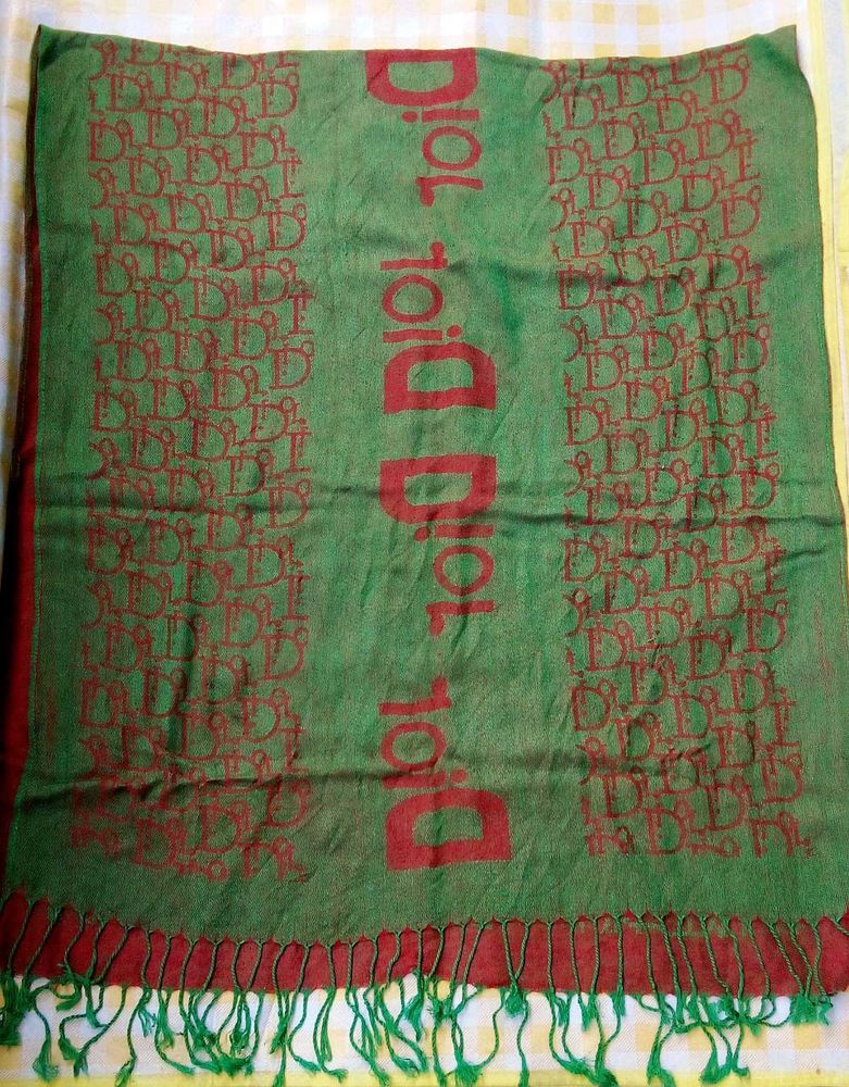 DIOR Green &amp; Red Scarf