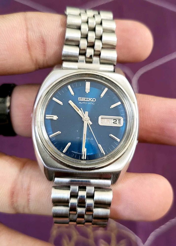 Seiko Automatic Blue Dial Watch