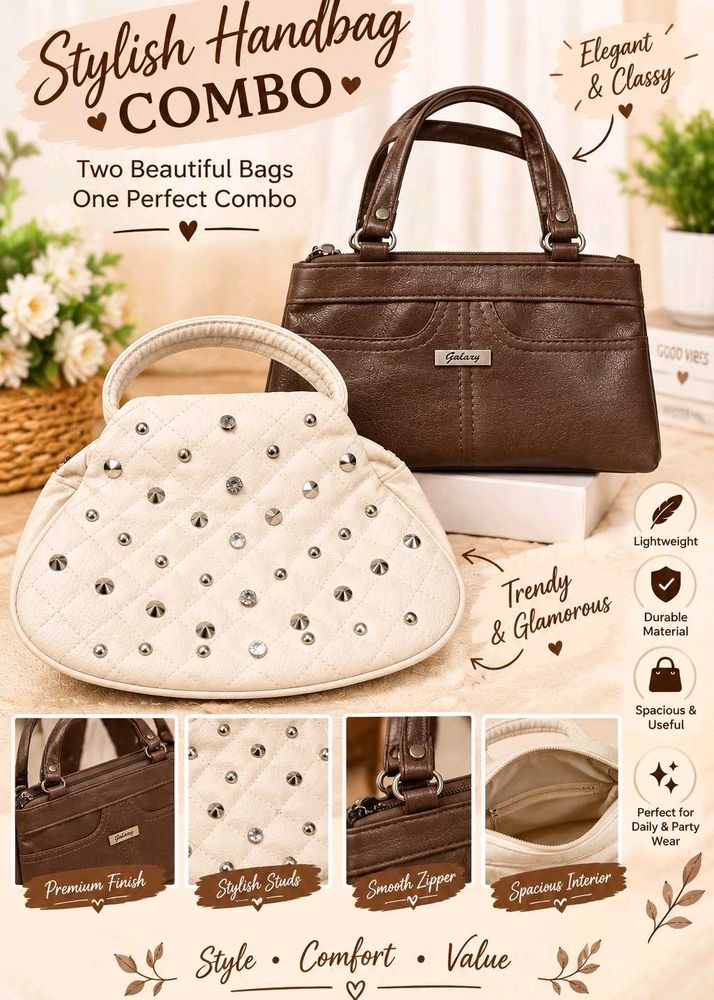 Stylish Handbag Combo - 2 Bags✨️✨️