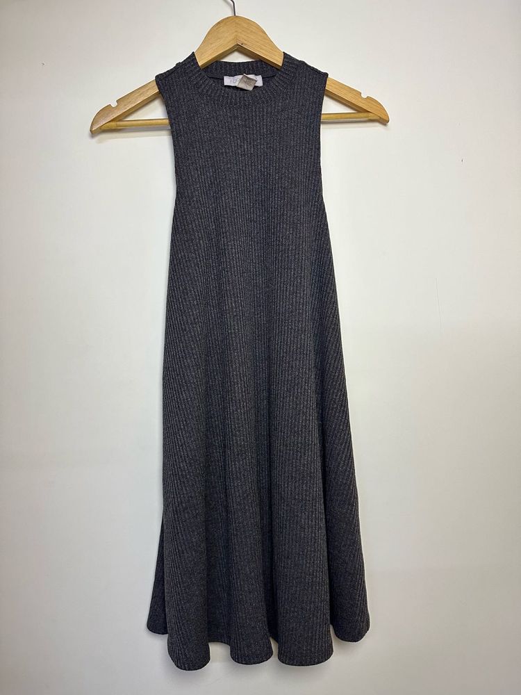 Sleeveless Ribbed Knit Dress
