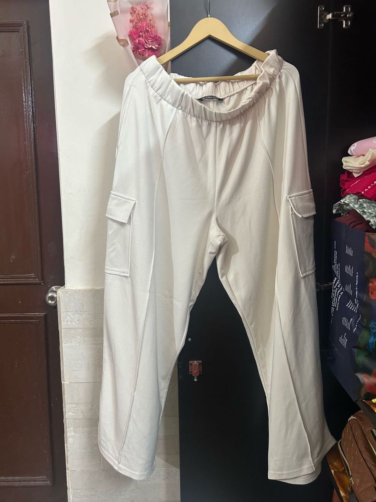 White Cargo Pants