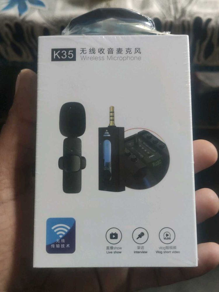 K35 3.5mm Aux Pin  Wireless Mic