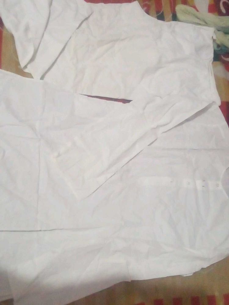 White Kurta Set