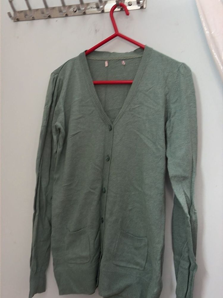 Sage Green Cardigan