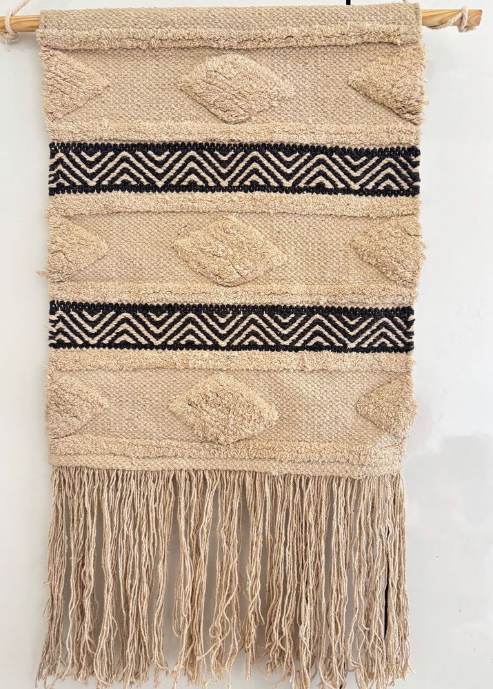 Boho Diamond Fringe Wall Hanging