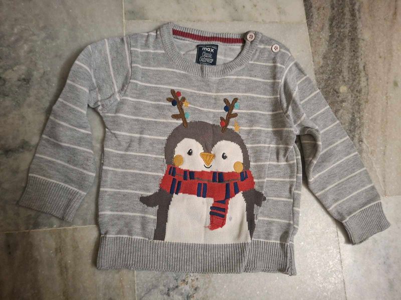 Cute Penguin Sweater for Kids