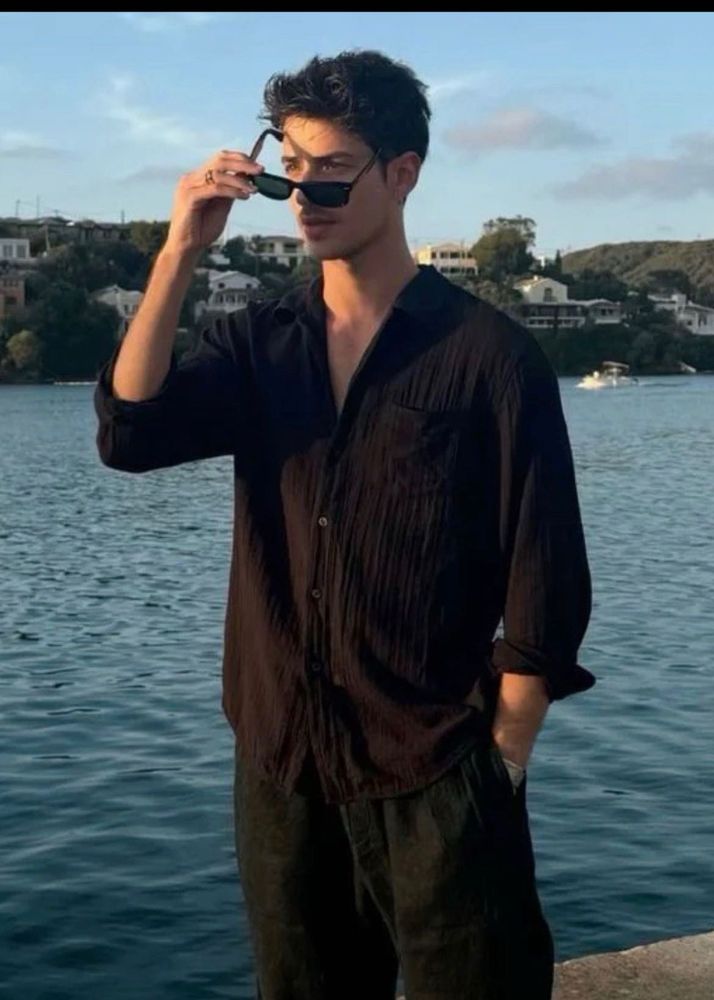 Men's Black Casual Shirt