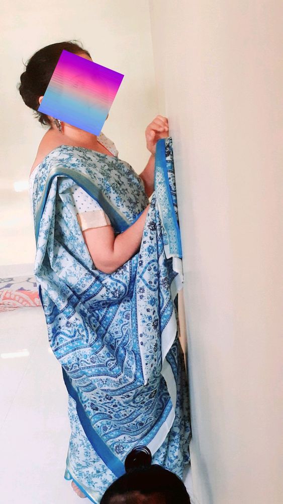 Paper silk saree