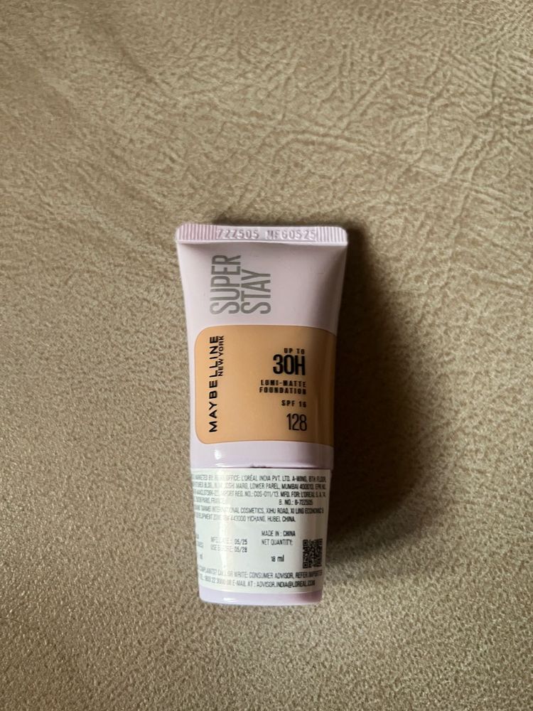 Maybelline Lumi Matte Super Stay Foundation 128