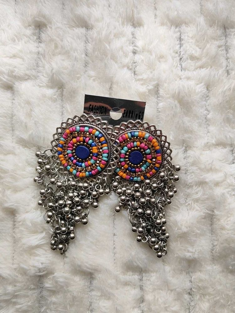 Boho Beaded Dangle Earrings