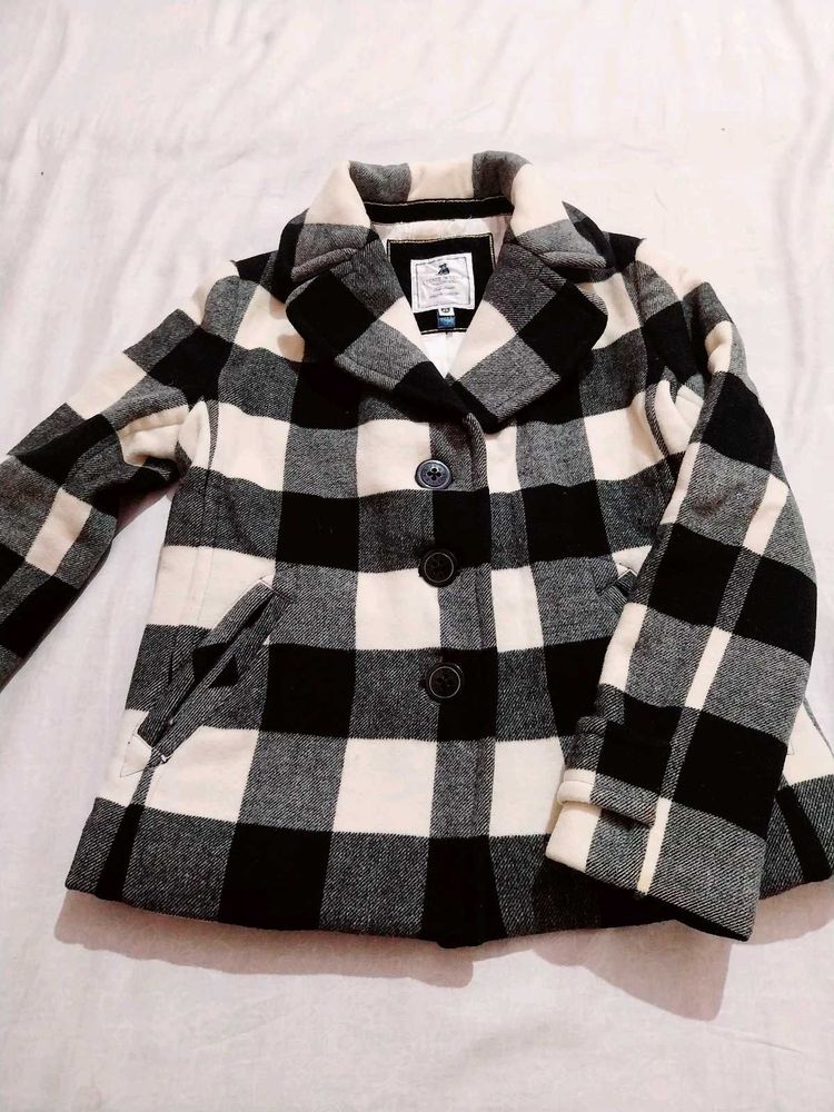 Checkered Black &amp; White Jacket