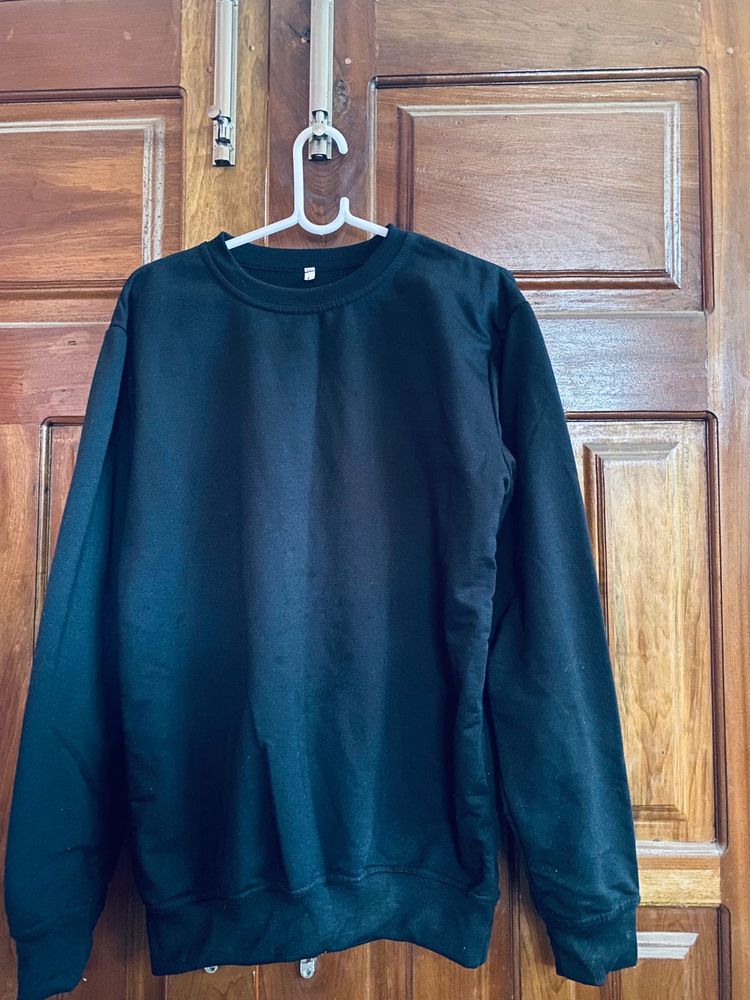 Classic Black Crewneck Sweatshirt
