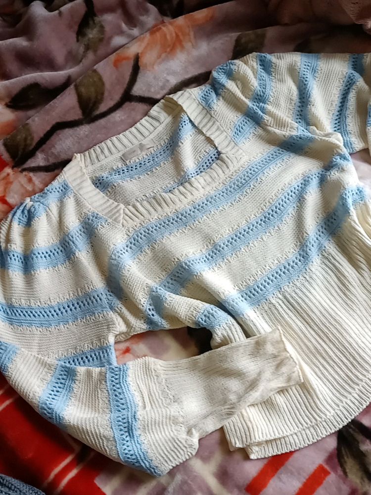 Crochet Square Neck Top